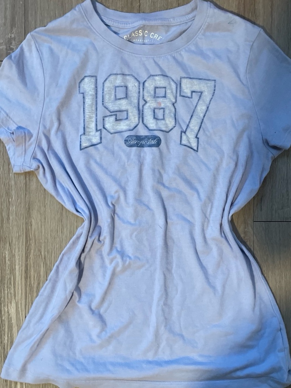 Classic Light Blue 1987 Graphic Short Sleeve Tee